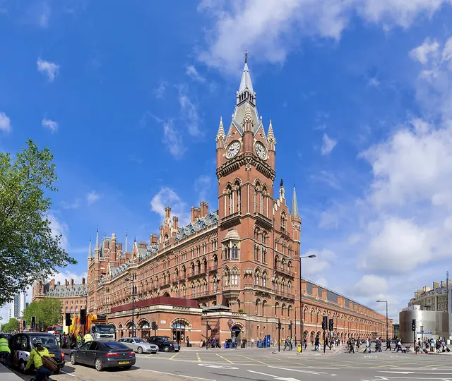 St Pancras, the Gothic front — St Pancras, London